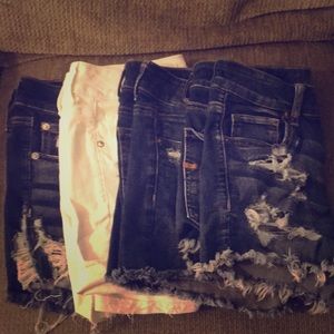 3 midi shorts size 8. One a size 6